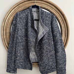Vince Draped Open Front Cascade Marled Blazer Cardigan (Size: XL)